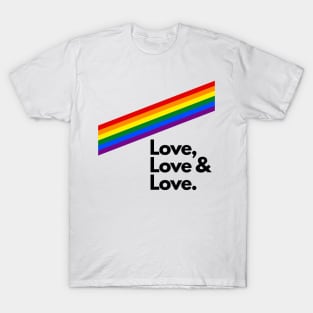 Rainbow pride love winds LGBTQ ally T-Shirt